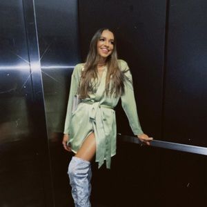 Green satin blazer dress